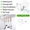 Adhesive Wall Hooks 8 Pack – Heavy Duty Transparent Hooks for Towel, Coat, Keys, Kitchen, Bathroom & Outdoor Use, Waterproof, No-Drill Installation (Silver, Clear)